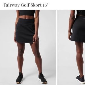 Athleta 🛍️ Black Fairway Golf Skort Size 1X